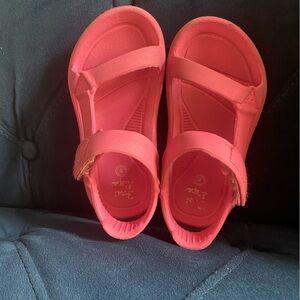 Pink sandals size 8c